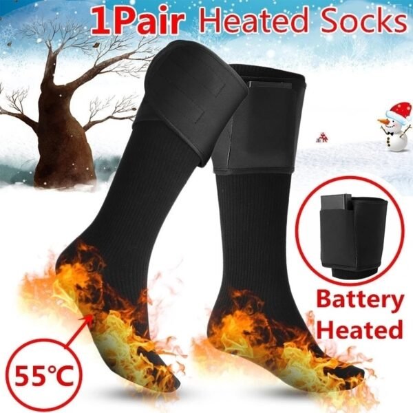 Thermal Heating Socks Winters Hiking Camping Thick Warm Socks For Unisex - Image 2