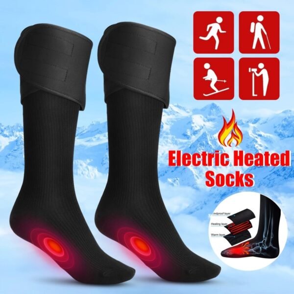 Thermal Heating Socks Winters Hiking Camping Thick Warm Socks For Unisex - Image 3